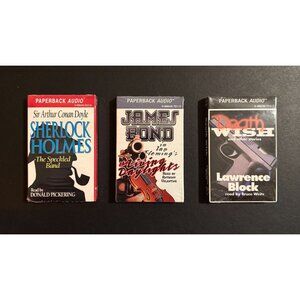 Sherlock Holmes & James Bond & Death Wish Paperback Audio Cassette Set #4